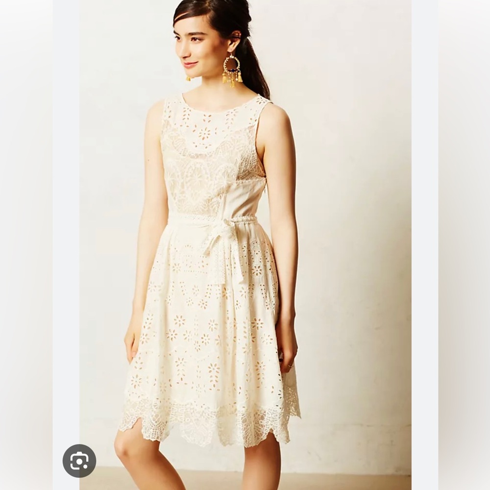 Lil Anthropologie Windward beautiful eyelet lace dress